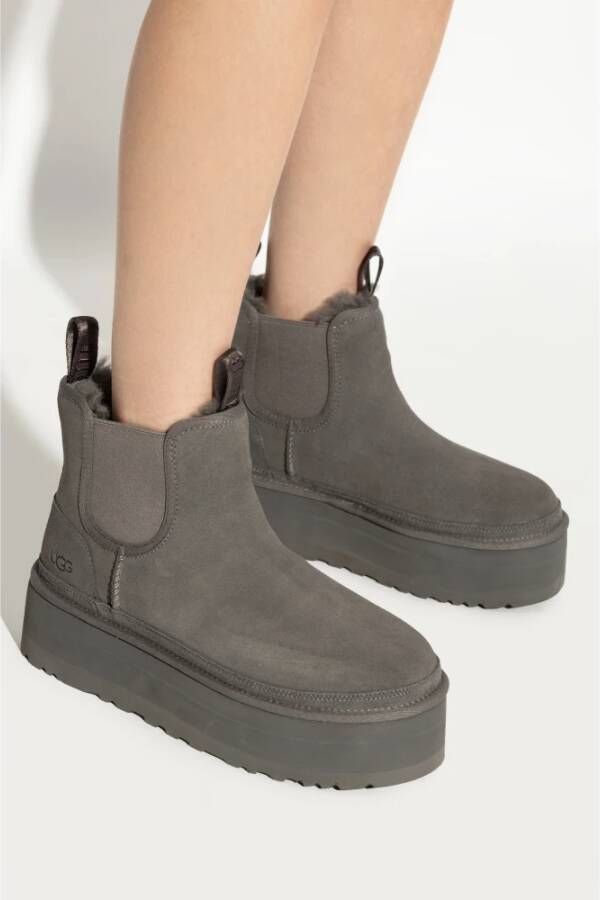 Ugg Neumel Platform Chelsea Laarzen Gray Dames