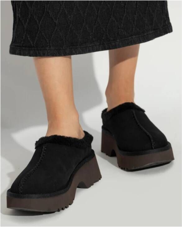 Ugg Nieuwe Hoogtes Gezellige Klompen Black Dames