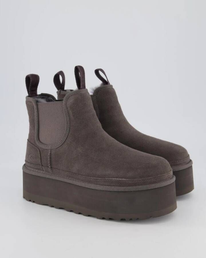 Ugg Platform Chelsea Grijze Laarzen Gray Dames