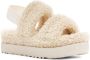 Ugg Schapenvacht Pantoffels Natuurlijk Leer Ecru Beige Dames - Thumbnail 5