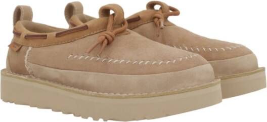 Ugg Sand Suede Slipper met Knotted Detail Beige Dames