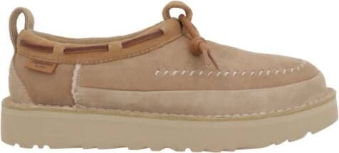 Ugg Sand Suede Slipper met Knotted Detail Beige Dames