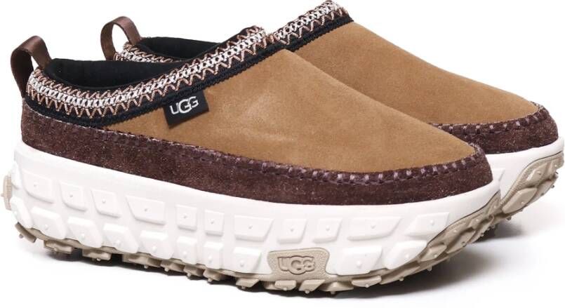 Ugg Sandalen met Oversized Zool en Suède Bovenwerk Brown Heren