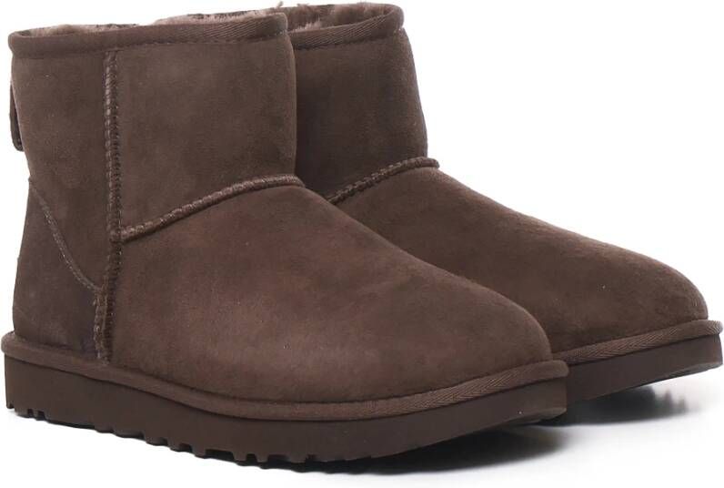 Ugg Schapenvacht Suède Laarzen Gebrand Ceder Brown Dames