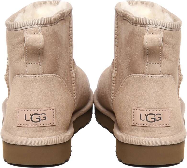 Ugg Schapenvacht Suède Laarzen Zandkleur Beige Dames