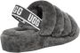 Ugg Fluff Yeah Slide Open Teen voor Kinderen in Charcoal | Shearling - Thumbnail 8