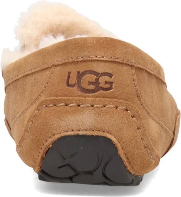 UGG Pantoffels Heren Sloffen Instappers Wol Harde zool Dichte hiel 1101110 Cognac - Foto 13