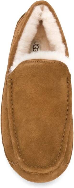 UGG Pantoffels Heren Sloffen Instappers Wol Harde zool Dichte hiel 1101110 Cognac - Foto 14