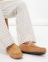 UGG Pantoffels Heren Sloffen Instappers Wol Harde zool Dichte hiel 1101110 Cognac - Thumbnail 15