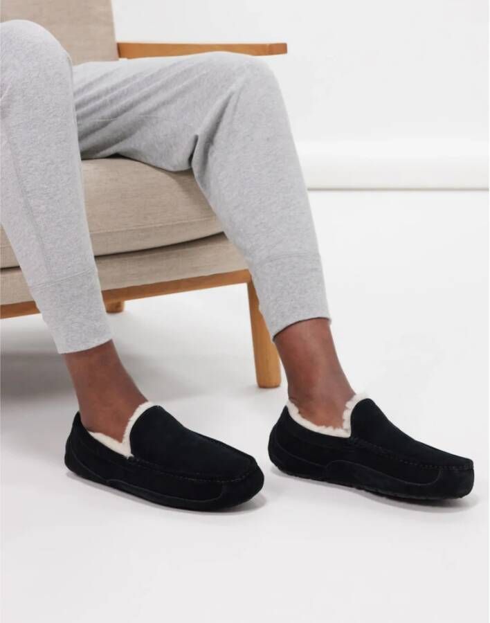 Ugg Shearling Loafers Zwart Suède Black Heren