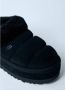 Ugg Shearling Platform Pantoffels met Gewatteerde Kraag Black Dames - Thumbnail 4