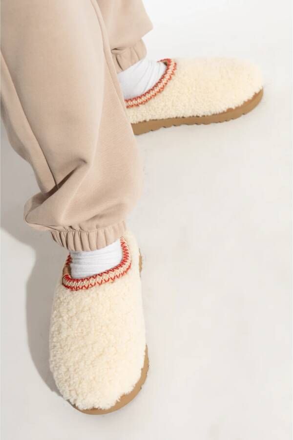 Ugg Slides Tasman Maxi Curly Beige Dames