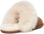 Ugg Bruine Suède Scuff Sis Pantoffel met Shearling Kraag Brown Dames - Thumbnail 10