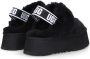 Ugg Zwarte suède en wollen slipper sandaal met 5 cm sleehak Zwart Dames - Thumbnail 9