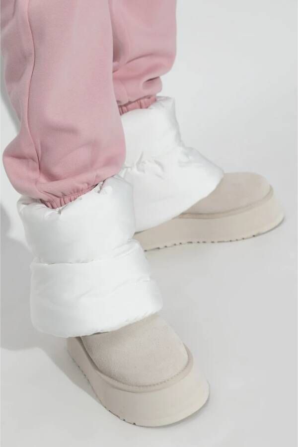 Ugg Sneeuwlaarzen Classic Mini Dipper Puffer Beige Dames