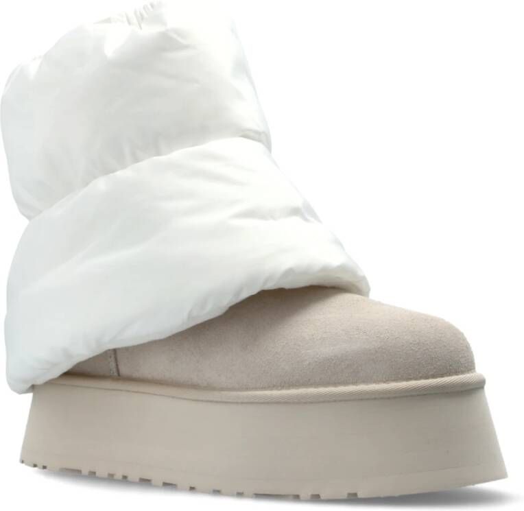 Ugg Sneeuwlaarzen Classic Mini Dipper Puffer Beige Dames