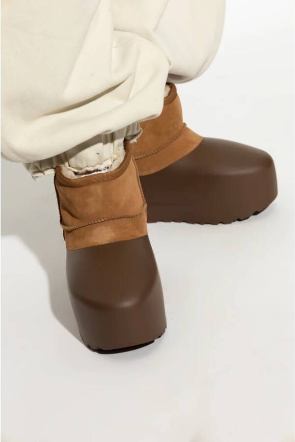 Ugg Sneeuwlaarzen W Classic Mini Pumped Gevormd Brown Dames