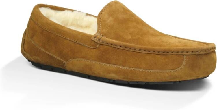 Ugg Shearling Gevoerde Loafers Kastanje Suède Brown Heren - Foto 7