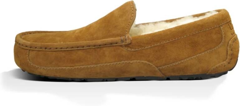 Ugg Shearling Gevoerde Loafers Kastanje Suède Brown Heren - Foto 8