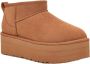 UGG Vachtlaarzen Dames W Classic Ultra Mini Platform Maat: 39 Materiaal: Suède Kleur: Cognac - Thumbnail 10