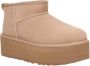 UGG Vachtlaarzen Dames W Classic Ultra Mini Platform Maat: 42 Materiaal: Suède Kleur: Beige - Thumbnail 9