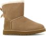 Ugg Suède Bow Enkellaarzen Beige Dames - Thumbnail 3