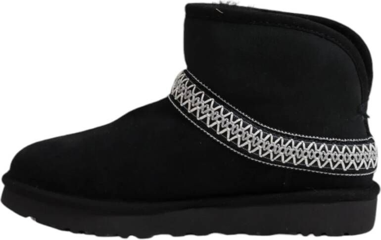 Ugg Suede Crescent Damesschoenen Black Dames