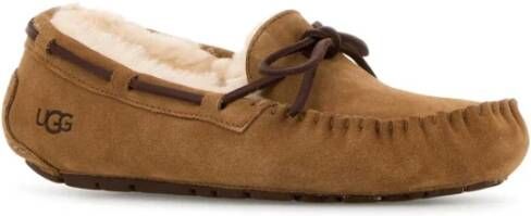 Ugg Suede Dakota Loafers in Kameel Brown Dames