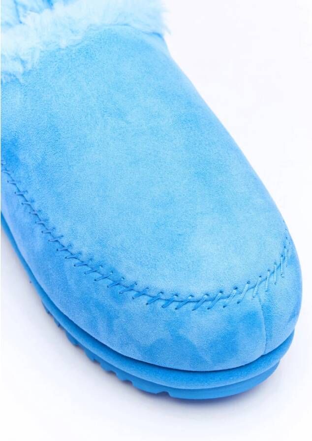 Ugg Suède Pantoffels met Poron Voetbed Blue Heren