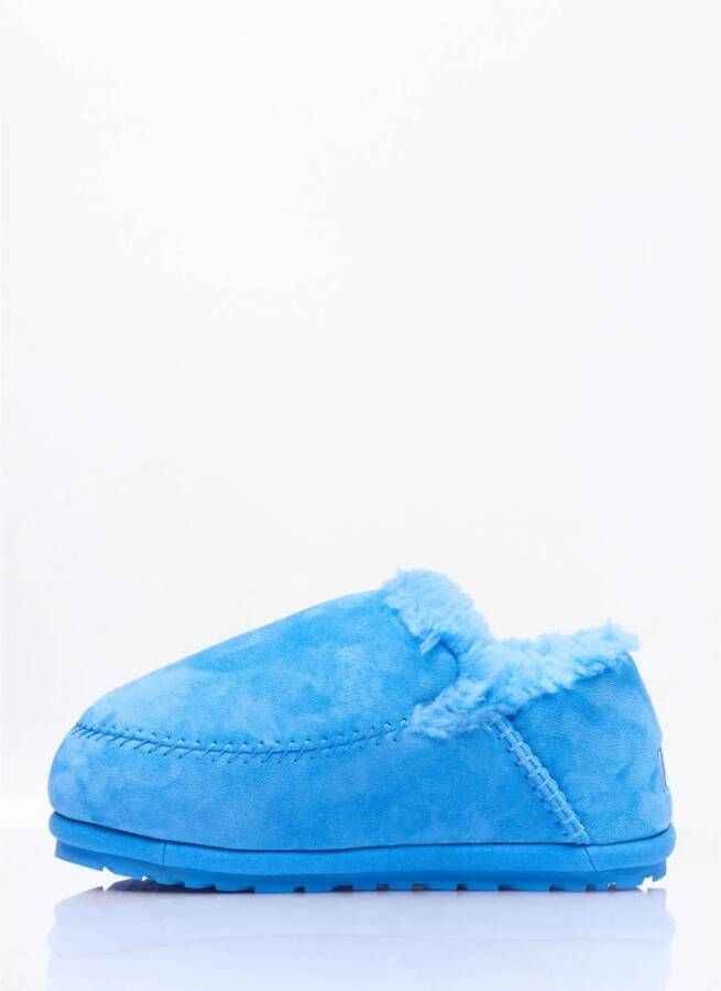 Ugg Suède Pantoffels met Poron Voetbed Blue Heren