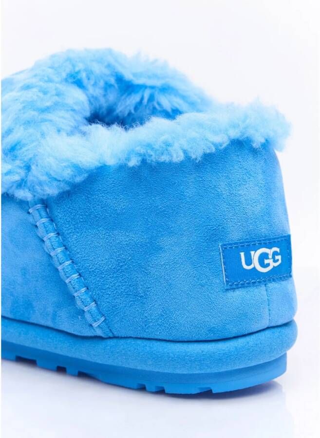 Ugg Suède Pantoffels met Poron Voetbed Blue Heren