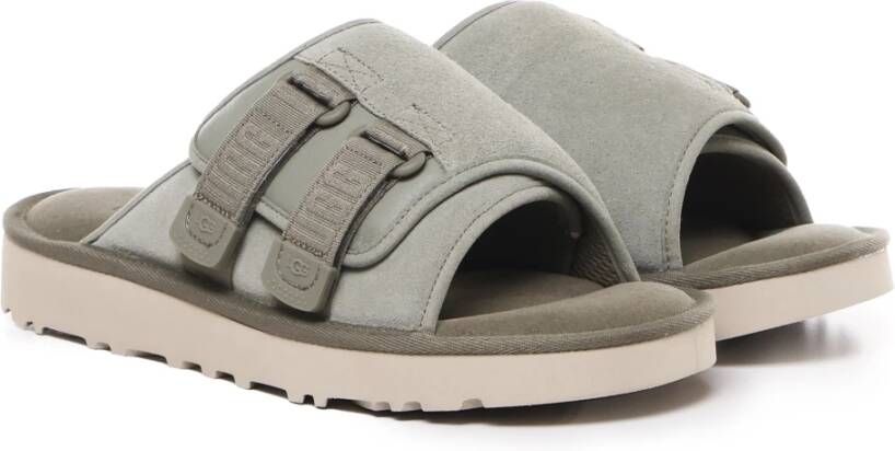 Ugg Suède Sandalen Salie Grijs Polyester Voering Gray Heren