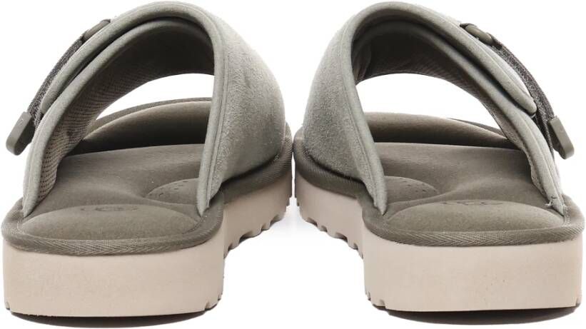 Ugg Suède Sandalen Salie Grijs Polyester Voering Gray Heren