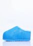 Ugg Suede Shearling Slides Flatform Sole Blue Heren - Thumbnail 5