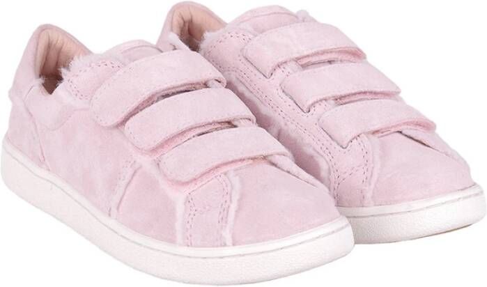 Ugg Suede sneakers geïnspireerd door de jaren 90 met pluizige naden Pink Dames