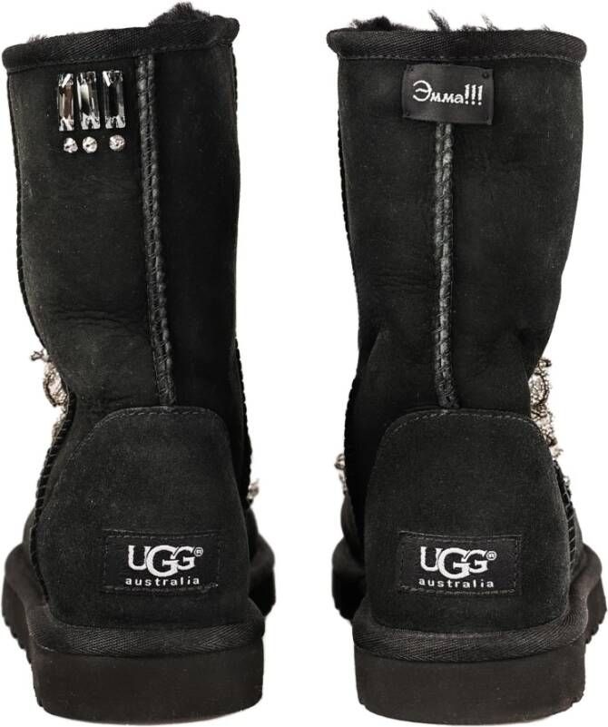 Ugg Suede Stone Enkellaarzen Black Dames