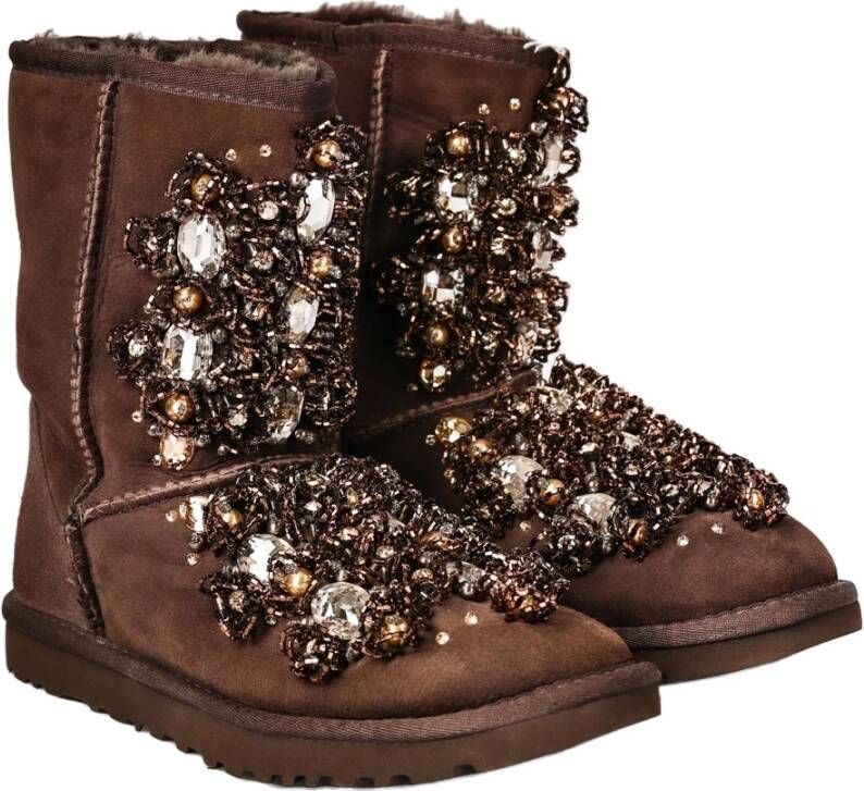 Ugg Suede Stone Enkellaarzen Brown Dames