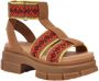 Ugg Suede Strap Sandals Brown Dames - Thumbnail 2