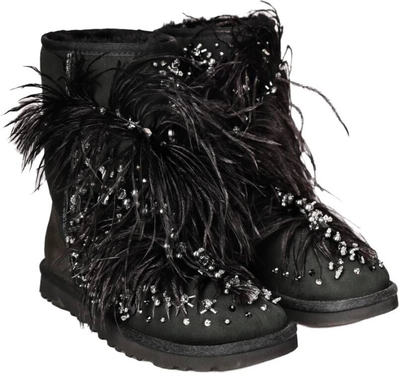 Ugg Suède Winterlaarzen met Stenen Black Dames