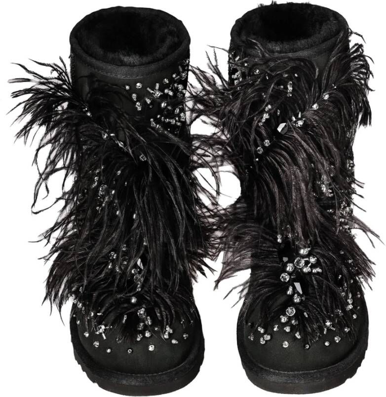 Ugg Suède Winterlaarzen met Stenen Black Dames