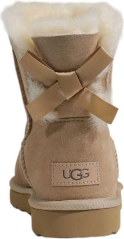 Ugg Suede Wol Enkellaars Dames Herfst Winter Beige Dames