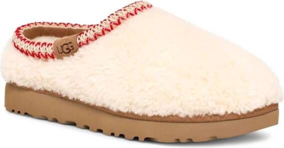 Ugg Tasman Maxi Curly Pantoffels Beige Dames