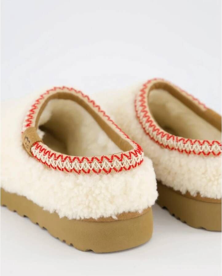 Ugg Tasman Maxi Curly Pantoffels Beige Dames