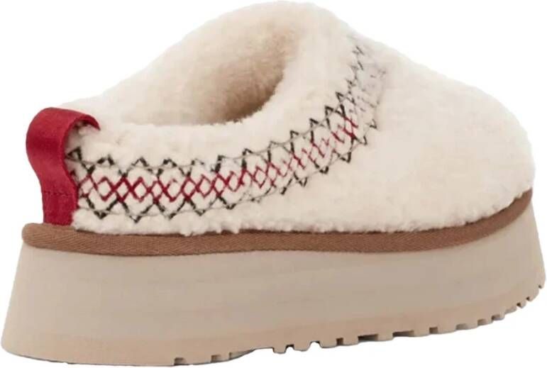 Ugg Tazz Braid Pantoffels Ecru Wit Dames