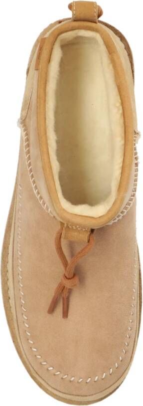 Ugg Ultra Mini Ambachtelijk Geregenereerde Sneeuwlaarzen Beige Dames