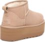 UGG Vachtlaarzen Dames W Classic Ultra Mini Platform Maat: 42 Materiaal: Suède Kleur: Beige - Thumbnail 6