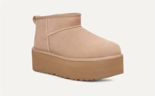 Ugg Ultra Mini Platform Laarzen Beige Dames