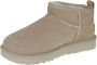 Ugg Ultra Mini Sheepskin Suede Boot Beige Dames - Thumbnail 4