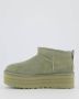 UGG Vachtlaarzen Dames W Classic Ultra Mini Platform Maat: 40 Materiaal: Suède Kleur: Groen - Thumbnail 6