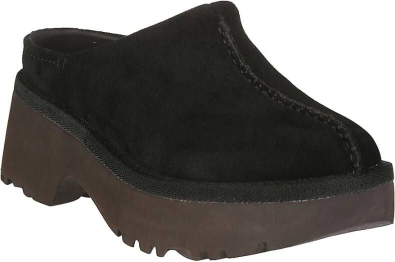 Ugg Verhoogde Klomp Schoenen voor Vrouwen Black Dames